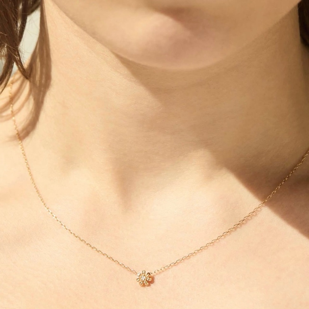 Catbird Gold Floral Necklace